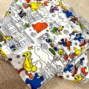 Crate and Kids (Land of Nod) Sesame Street Toddler Sheet Set